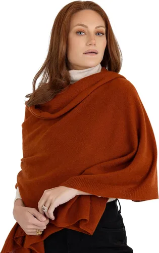 Vista 11 de Velanio Cashmere Bufanda de pashmina de cachemira 100% tejida, chal extra grande para mujer, estola de viaje Negro