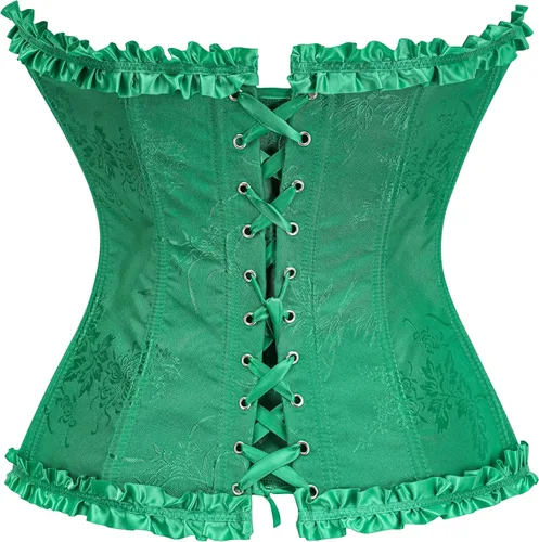 Vista 11 de SZIVYSHI Corsé para mujer, lencería moldeadora, body con cintura de encaje