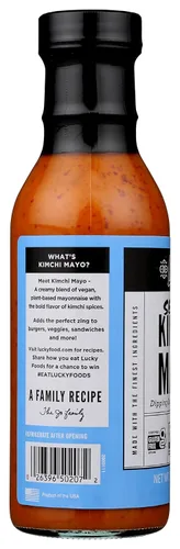 Vista 7 de Lucky Foods Seoul Kimchi Mayo, sin gluten/sin OMG, 12.35 oz