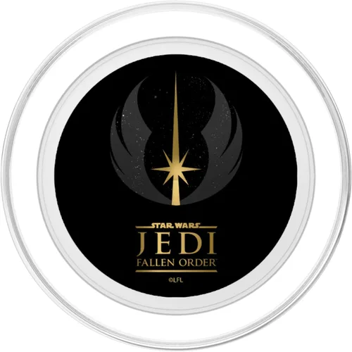 Vista 2 de Star Wars Jedi: Fallen Order Golden Logo PopSockets MagSafe PopGrip para iPhone