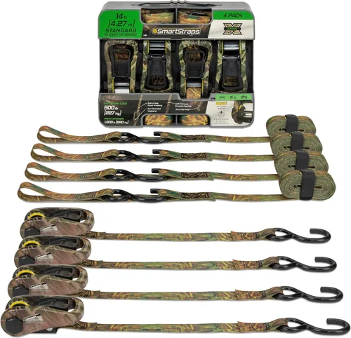 Vista 12 de SmartStraps 1956 14' Correas de carraca CamoX de 14 pies con tejido de camuflaje (5,000 lb)