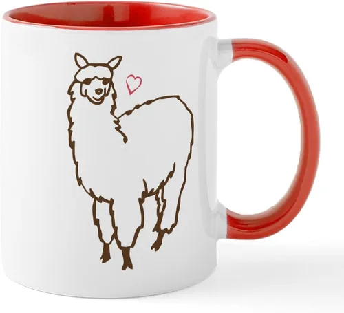 Vista 20 de CafePress A Is For Alpaca Taza de café de cerámica de 11 oz (11.0 fl oz)