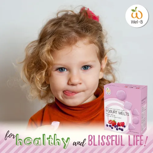 Vista 5 de Wel-B Alimentos liofilizados, bayas frescas con yogur liofilizadas a deliciosas, aperitivos de frutas crujientes, aperitivo saludable para niños