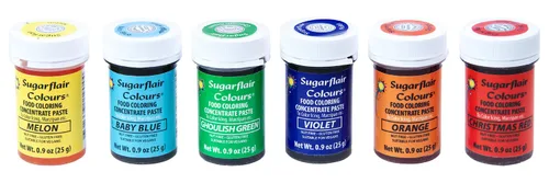 Vista 8 de Sugarflair - Pasta concentrada para colorante alimentario, 0.88 oz de arándanos