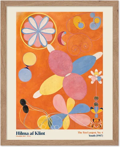 Vista 45 de Poster Master Póster de ilustración vintage, impresión retro moderna, los diez más grandes n.º 1, infancia, flor, abstracto, regalo para artista
