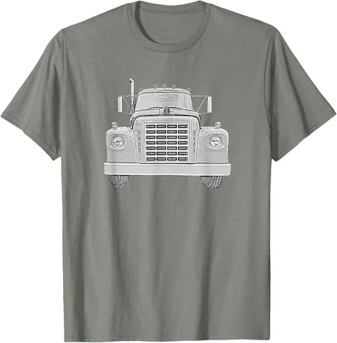 Vista 65 de Camiseta clásica de camión pesado International Harvester IH Loadstar, Negro, S
