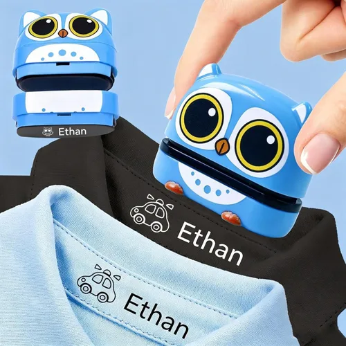 Vista 7 de Sello con nombre para ropa para niños, impermeable, sello personalizado Estilo A
