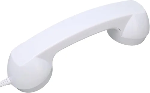 Vista 9 de Auricular retro para teléfono, receptor de teléfono celular, receptor de teléfono celular multifunción a prueba de radiación con enchufe de sonido