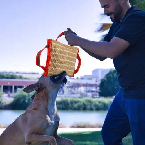 Vista 5 de Libima - 2 piezas de almohada para mordedura de perro con asas fuertes