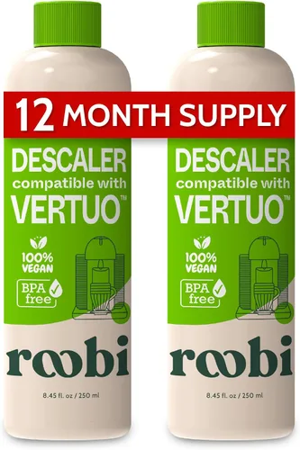 Vista 10 de Roobi Cápsulas de limpieza compatibles con Nespresso Vertuo Incluye 1 cápsula reutilizable y 12 tabletas de limpieza, carbono neutro, 1 año