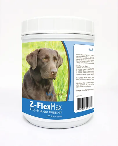 Vista 50 de Healthy Breeds Afghan Hound Z-Flex Max - Masticables suaves para cadera y articulaciones, 100