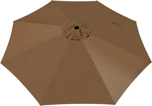 Vista 7 de BenefitUSA Cubierta de toldo de repuesto para sombrilla de patio voladizo de 10 pies (beige)