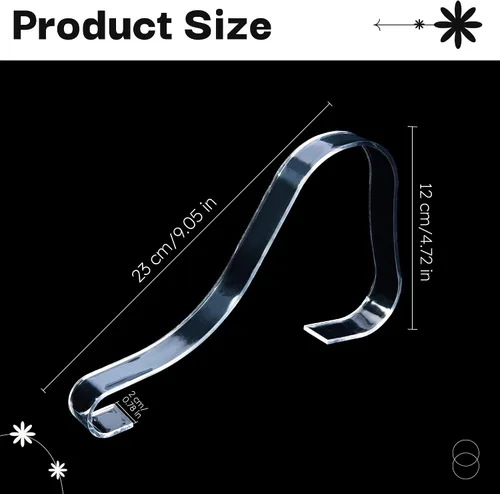 Vista 2 de TXIN 10 unids/5 pares de acrílico transparente sandalias zapatos soporte de exhibición insertos titulares zapato estante soporte de zapatos