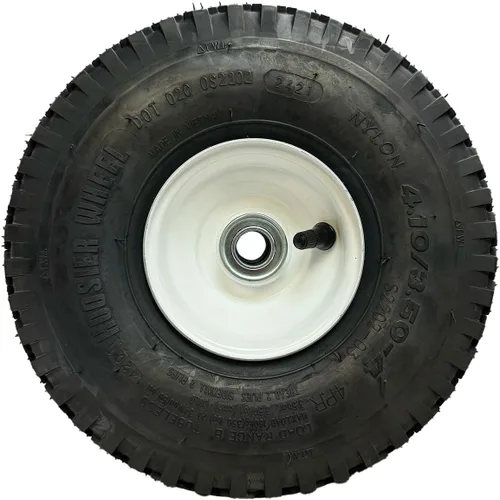 Vista 3 de 4.10x3.50-4 Conjunto de rueda de perno prisionero (compatible con la parte 72-728, ruedas Snapper y más)
