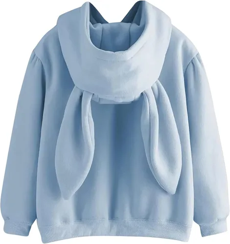 Vista 4 de Sudadera con capucha para mujer, cuello redondo, con forro polar, sudadera con capucha para mujer, sudadera con capucha para mujer