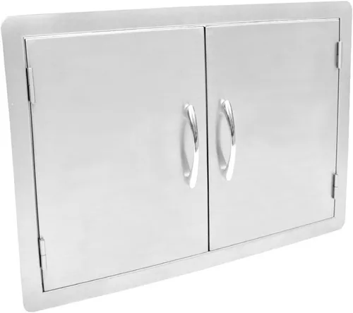 Vista 2 de Stanbroil Puerta de acceso doble de acero inoxidable de 30 "x 21