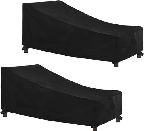 Vista 17 de Easy-Going Funda impermeable para tumbona para exteriores, funda para silla de patio resistente, resistente al viento, funda para muebles