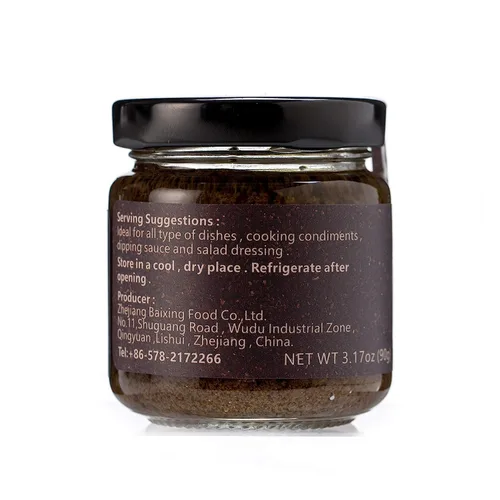 Vista 7 de VIGOROUS MOUNTAINS Salsa de trufa negra 3.17oz Condimento para pizza de pasta vegana en aceite de oliva virgen extra
