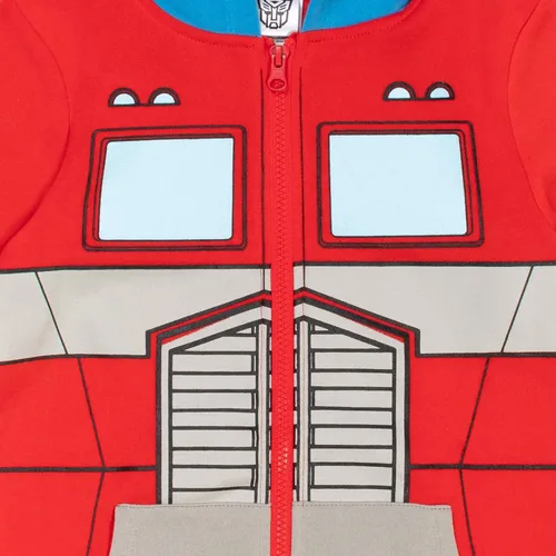 Vista 4 de Transformers Megatron Bumblebee - Sudadera con capucha de forro polar con cremallera para niños pequeños a niños grandes