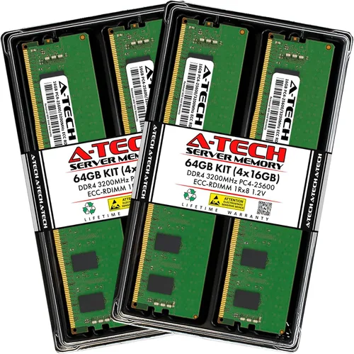 Vista 135 de A-Tech 4GB DDR4 2133MHz PC4-17000 ECC RDIMM 1Rx8 Single Rank 1.2V ECC Registered DIMM de 288 pines Módulo de actualización de memoria RAM