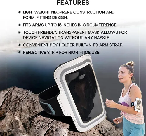 Vista 2 de Brazalete pequeño para teléfono celular para iPhone Mini SE/13 Mini/12 Mini/8/6S/5S/5C/4S/4 Galaxy S10e resistente al agua para teléfono celular