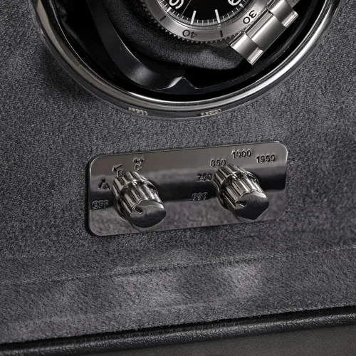 Vista 7 de ROTHWELL Bobinadora de reloj triple para relojes automáticos con motor silencioso con múltiples velocidades y ajustes de rotación (negrogris)