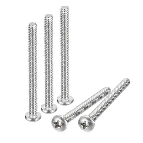 Vista 30 de uxcell Tornillos de máquina de cabeza redonda de 1/4-20x1, tornillo de acero inoxidable 304 18-8, accionamiento Phillips, totalmente roscado