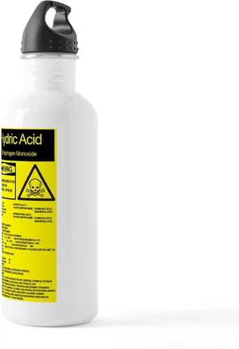 Vista 3 de CafePress Botella de agua de acero inoxidable con ácido hídrico, 1 botella de agua de acero inoxidable de 1.0L (34 oz)