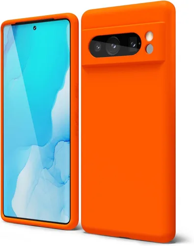 Vista 199 de oakxco para Google Pixel 6A Funda de teléfono de silicona líquida, diseño estético lindo y delgado para mujer y niña, cubierta de gel suave, lisa