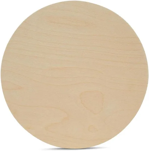 Vista 11 de Círculos de madera de 14 pulgadas y 1/2 pulgada de grosor, placas de abedul sin terminar, paquete de 1 círculo de madera para manualidades y rondas