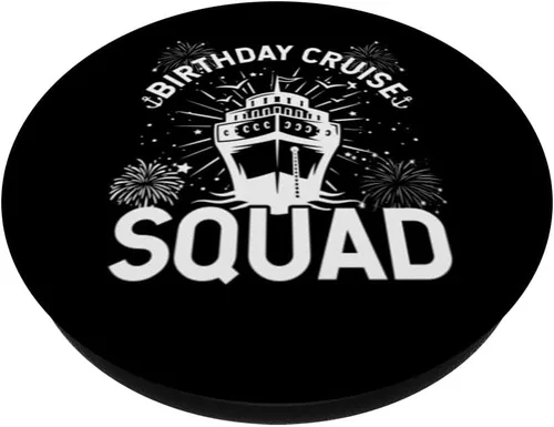 Vista 2 de Birthday Cruise Squad Memories Family Cruise Holiday PopSockets Swappable PopGrip