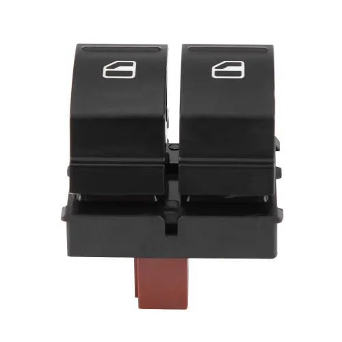 Vista 6 de Interruptor de ventana, interruptor de ventana eléctrica de 12 V CC negro, interruptor de doble botón de ventana, para Skoda Fabia 2 2006-2015