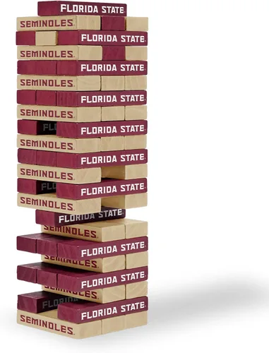Vista 17 de Wild Sports NCAA Pro Football Tabletop Stackers Block Game for College Football Fan, Dorm Game, Tailgate
