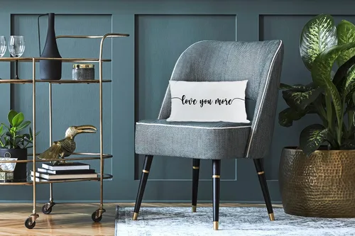 Vista 2 de Love You More - Fundas de almohada de 20 x 12 pulgadas, regalo de boda, regalo de compromiso, almohada de amor para novia 01blanco