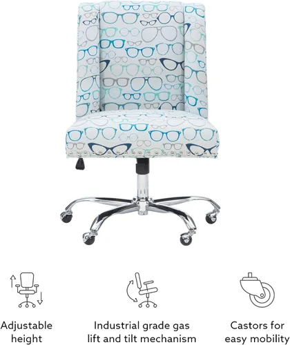 Vista 11 de Linon Home Décor Brookville - Silla de oficina, color marfil