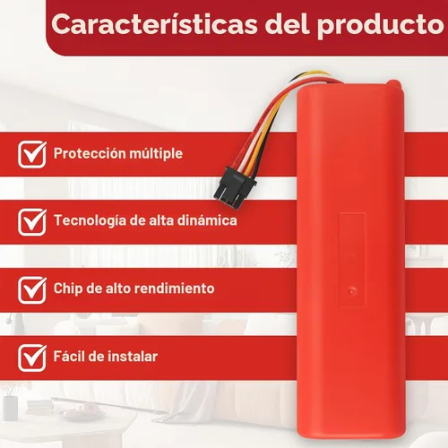 Vista 4 de Batería de repuesto para Roborock Q7+ Q5+ Q5 Q7 Max/Max+/Plus/Pro+ S70 S50 Roborock S8 S7 S4 S5 S6 S7+ S8+ Plus/Pro Ultra/MaxV/MaxV Ultra S55 S60