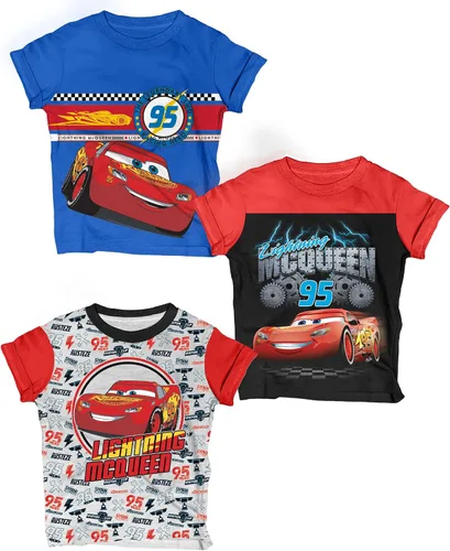Vista 8 de Disney Camiseta gráfica Cars Lightning McQueen Pixar (juegos) Tow Mater Doc Cruz Finn Outfit Tee Niños Cumpleaños Ropa para niños