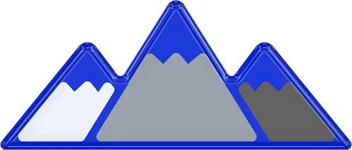 Vista 10 de Insignia tricolor - Compatible con Toy Taco, Tun y 4Run Negro con escala de grises TRI
