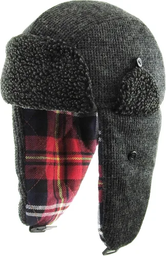 Vista 12 de Wool Blend Aviator Trapper hat Trooper Ear Flaps Ushanka Eskimo Russian Warm Winter Cold 1. Mezcla de lana de oliva