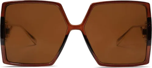 Vista 2 de Allarallvr Gafas de sol cuadradas de gran tamaño para mujer, gafas de sol Tetro de moda para mujer, gafas de sol AR82009