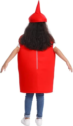 Vista 5 de DSplay Disfraz de salsa de tomate de mostaza para niños, fiesta de Halloween
