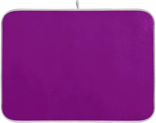 Vista 32 de Tapete de secado de platos pequeño beige XL para platos, accesorios de cocina, mostrador de microfibra, escurridor de platos, resistente al calor