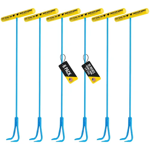 Vista 7 de T&T Tools - Herramienta de elevación de extremo de gancho doble de 30 pulgadas, ganchos de acero rígido de 3/8 pulgadas para levantar y mover