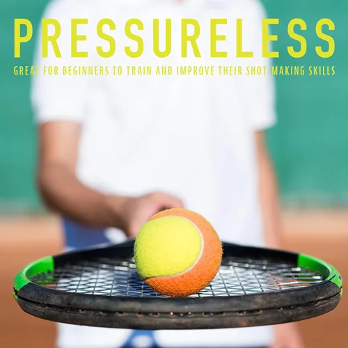 Vista 8 de Franklin Sports Pelotas de tenis para principiantes, sin presión, rebote bajo para principiantes, ideales para entrenamiento + práctica, paquete
