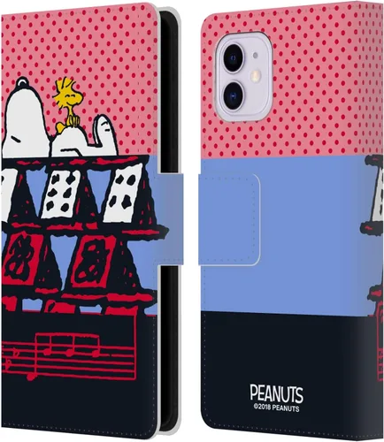 Vista 222 de Head Case Designs Peanuts Charlie & Woodstock Nap Halfs and Laughs - Funda de piel tipo cartera con licencia oficial compatible con Apple iPhone 11
