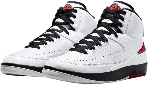 Vista 3 de Air Jordan 2 Chicago, BlancoRojoNegro (WHITEVARSITY RED-BLACK)