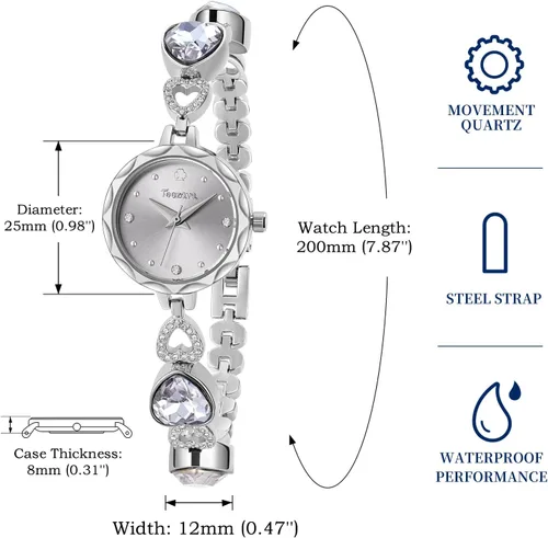 Vista 6 de SIBOSUN Ladies Watch Bracelet Gold Watches for Women Pearl Dress Bracelet Watch Quartz Analog Wrist Watch