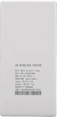 Vista 8 de VBESTLIFE Router WiFi móvil 4G LTE con ranura para tarjeta SIM, dispositivo de punto de acceso portátil de viaje de 150Mbps desbloqueado con puerto