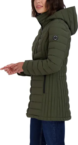 Vista 3 de Nautica Women's 34 Midweight Stretch Puffer Jacket with Hood