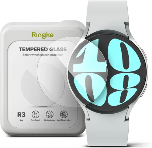 Vista 3 de Ringke Funda de estilo bisel compatible con Samsung Galaxy Watch 6 de 1.575 pulgadas [40-04 (ST) plateada] + vidrio compatible con Samsung Galaxy